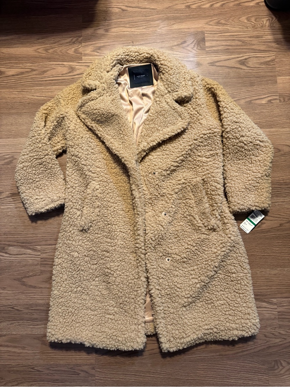 Lucky Brand Women's Teddy Coat in Beige